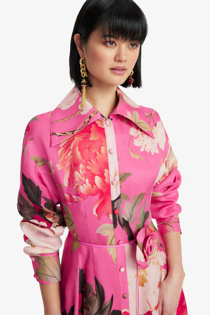 Peony Print in Fuchsia