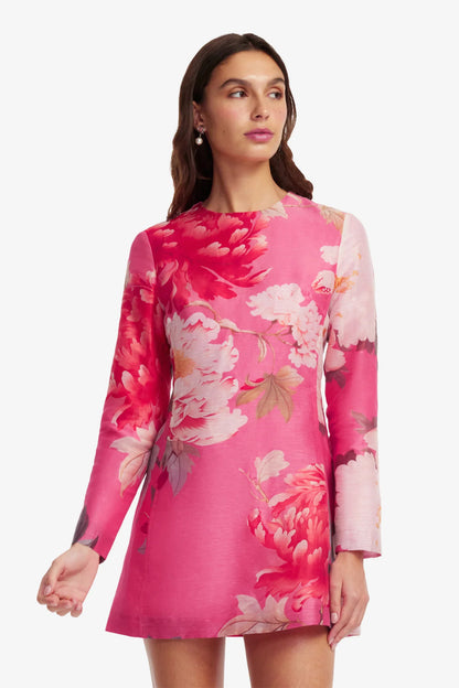 Peony Print in Fuchsia
