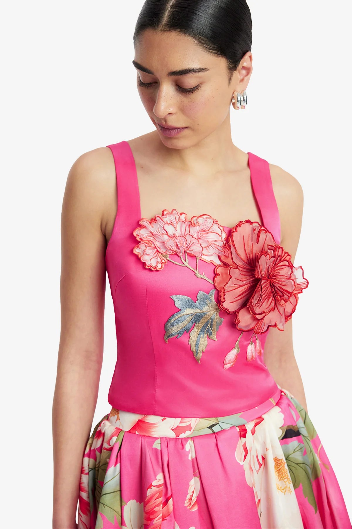 Peony Print in Fuchsia