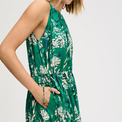 Dark Spring Green Floral