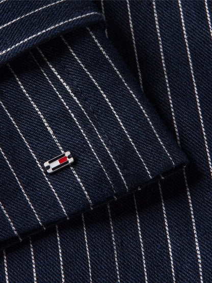 Pinstripe Navy