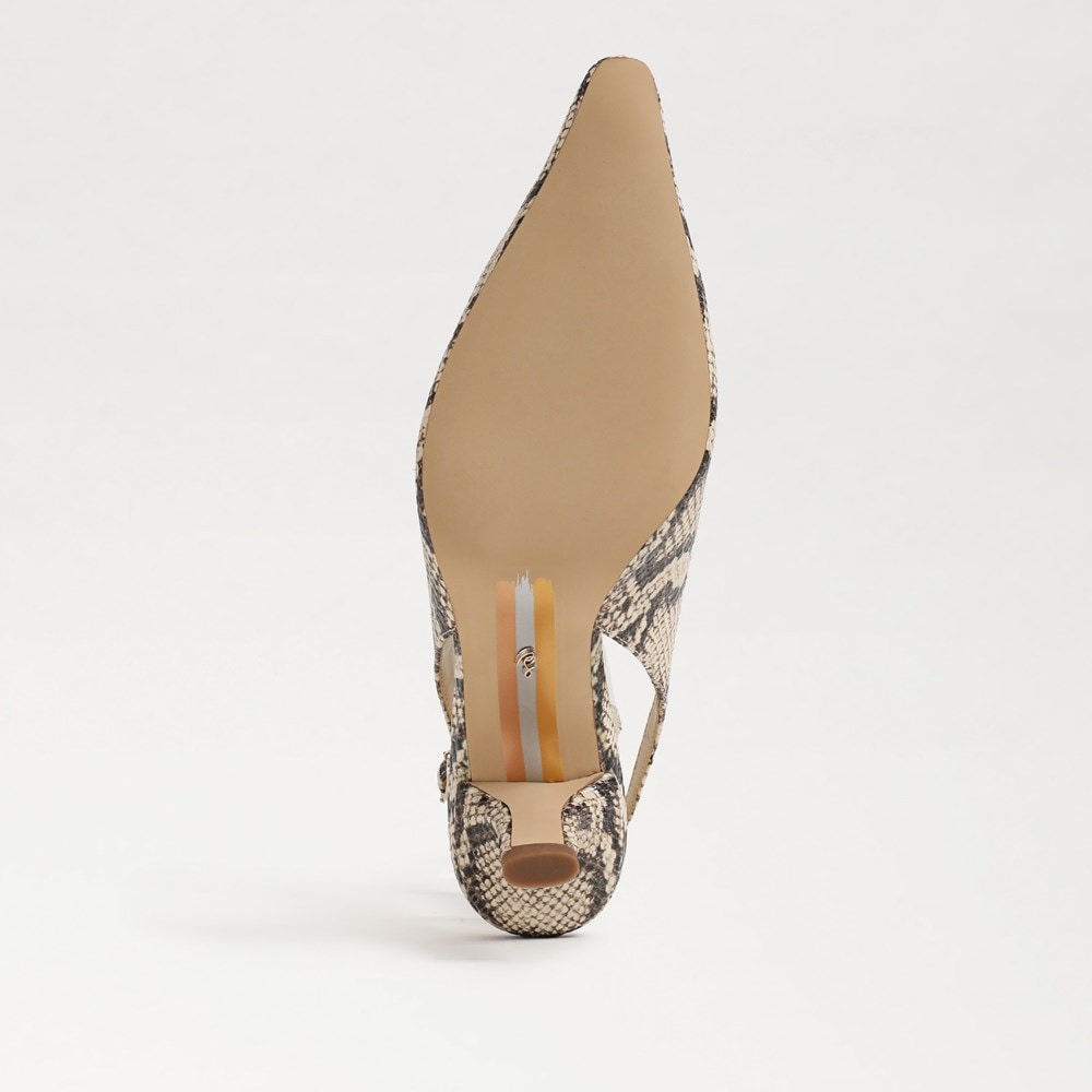 Roccia Snake Print Leather