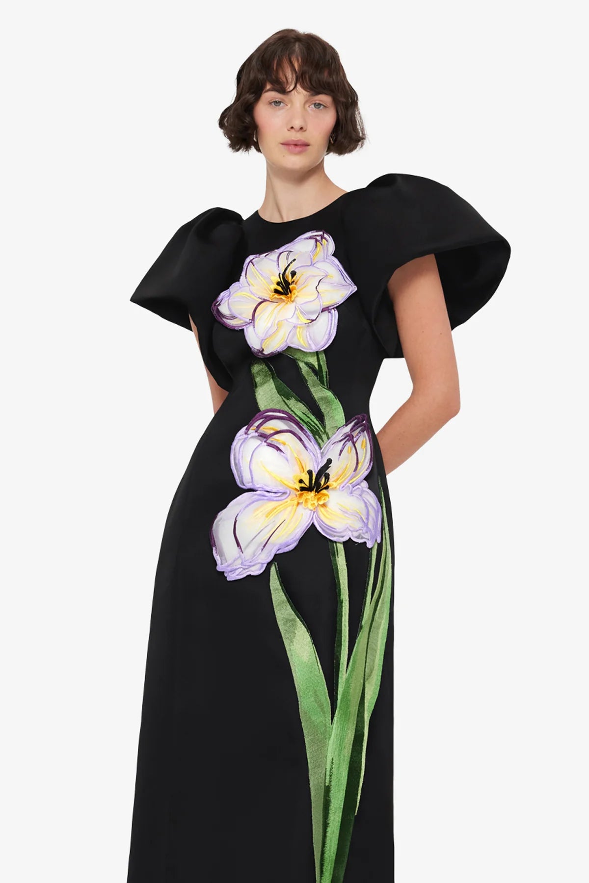 Iris Print in Ebony