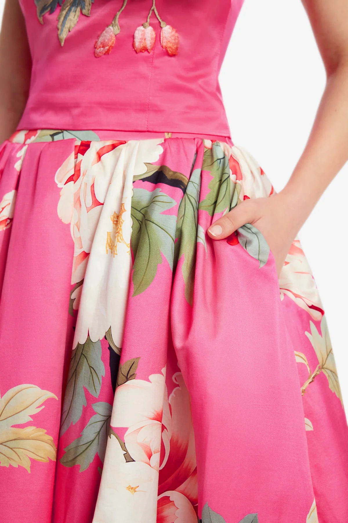 Peony Print in Fuchsia