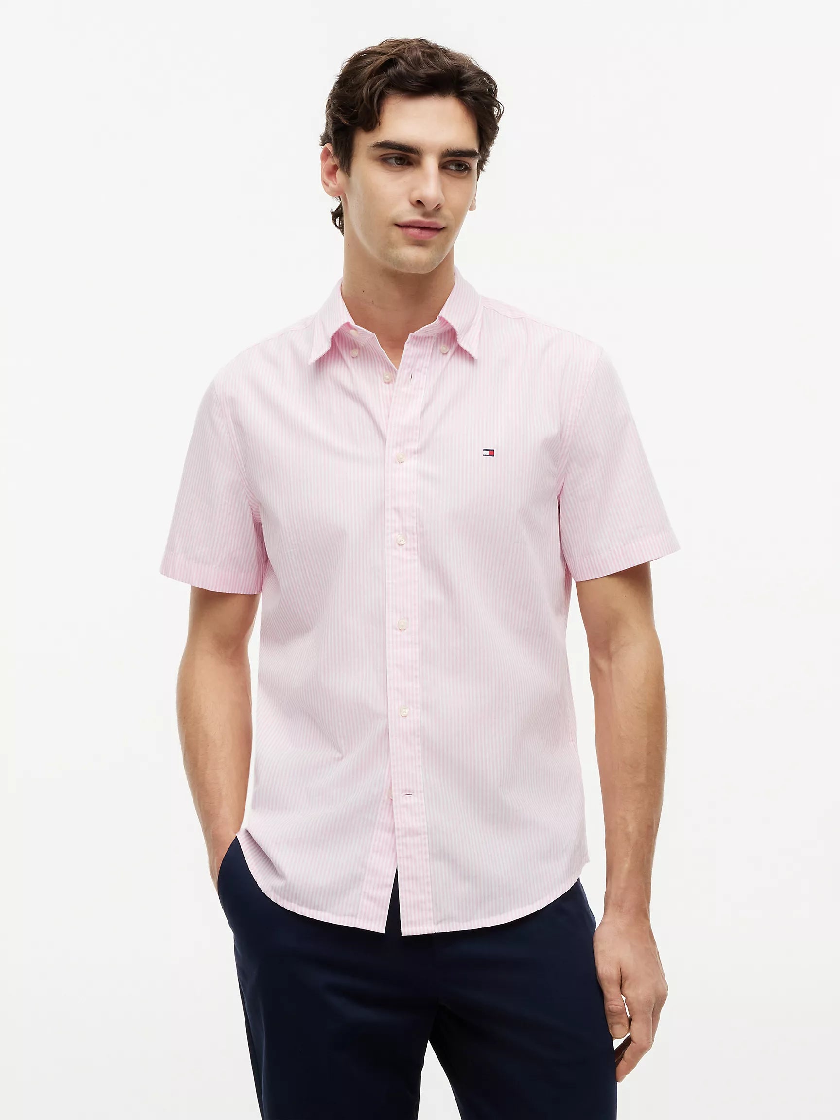 Classic Pink/White Stripe