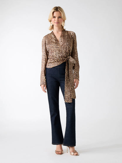 Floral Paisley Taupe Comb