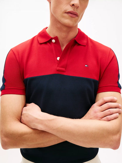 Medium Red/Navy Colorblock