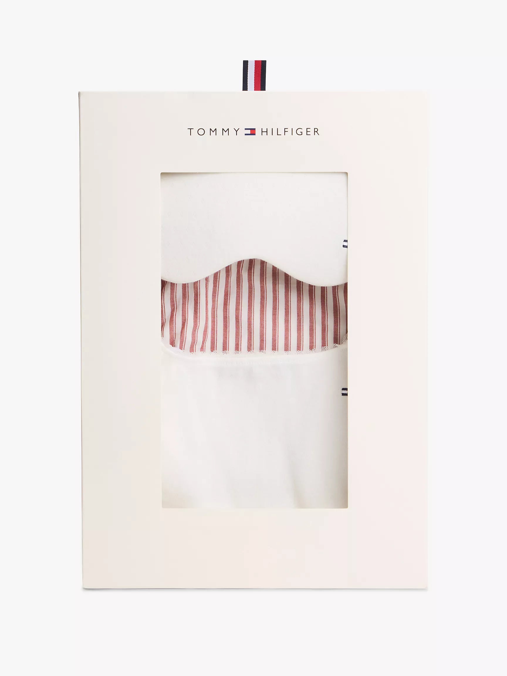 Ecru Pointelle / Blazer Stripe Prim Red