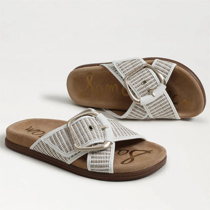Ivory Taupe Faux Raffia