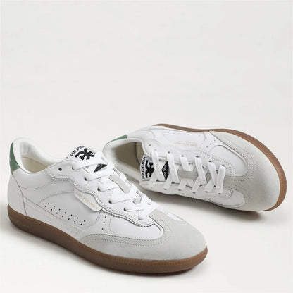 Run White/Green Garden Suede
