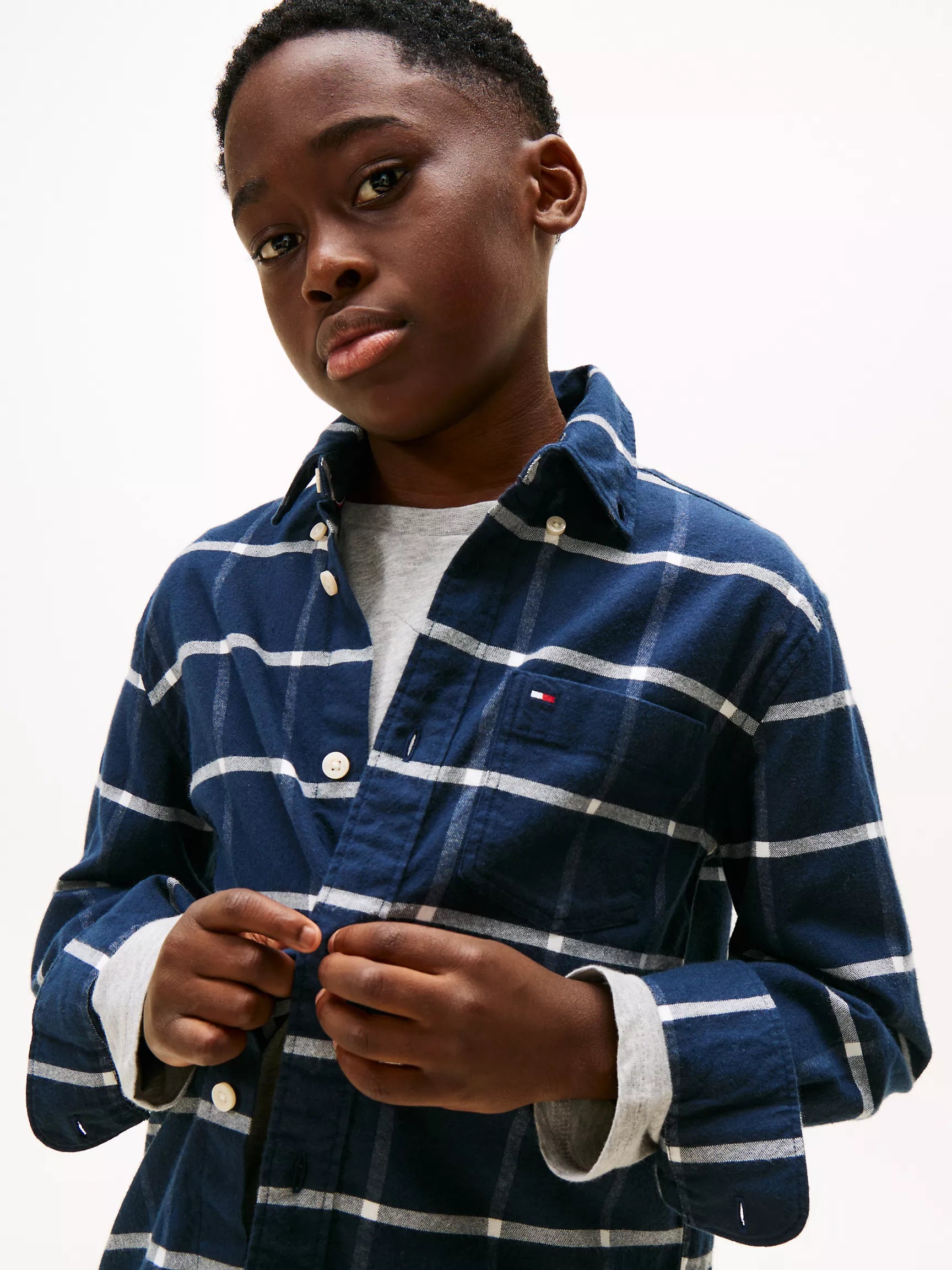 Navy / Black Check