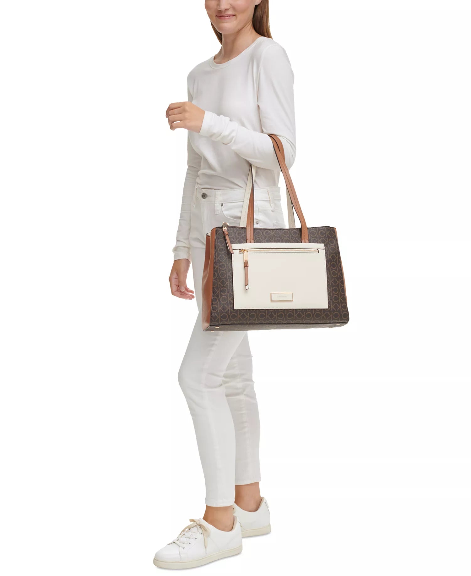 Brown Khaki/Caramel/White