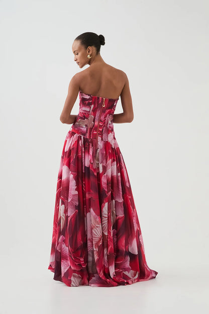 PRISMATIC FLORAL RED