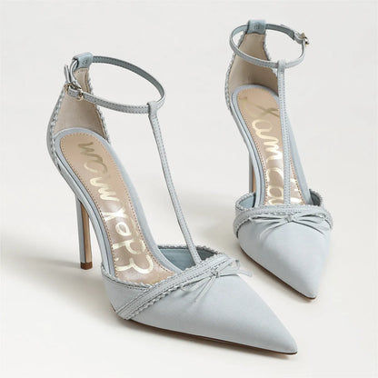 Cape Blue Satin Fabric