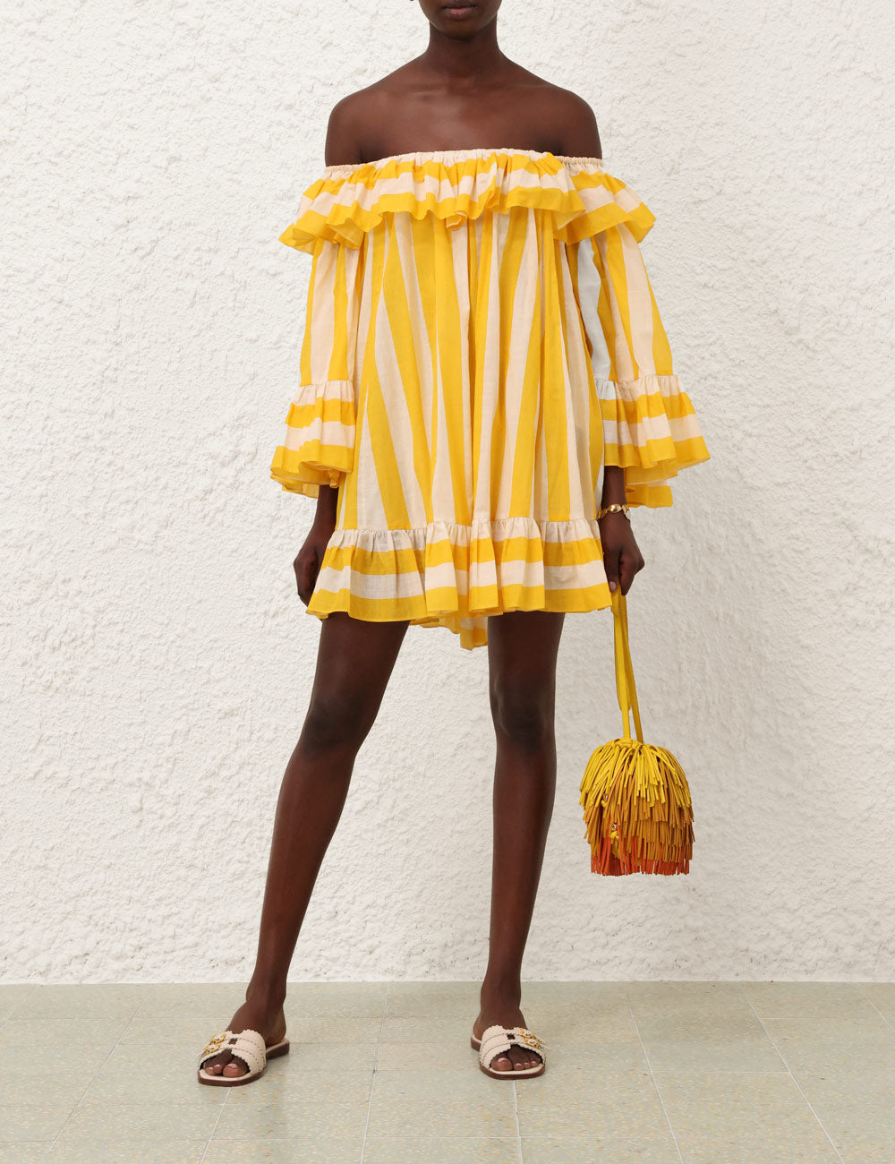 Yellow Cream Stripe