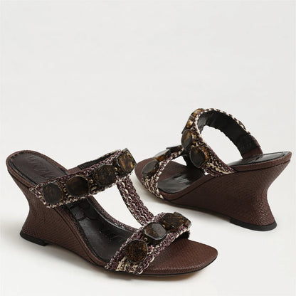 Mocha Multi Faux Raffia
