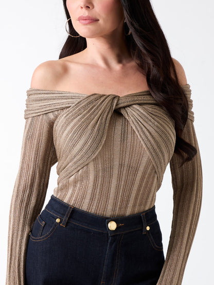 Natural Almond + Gold Lur