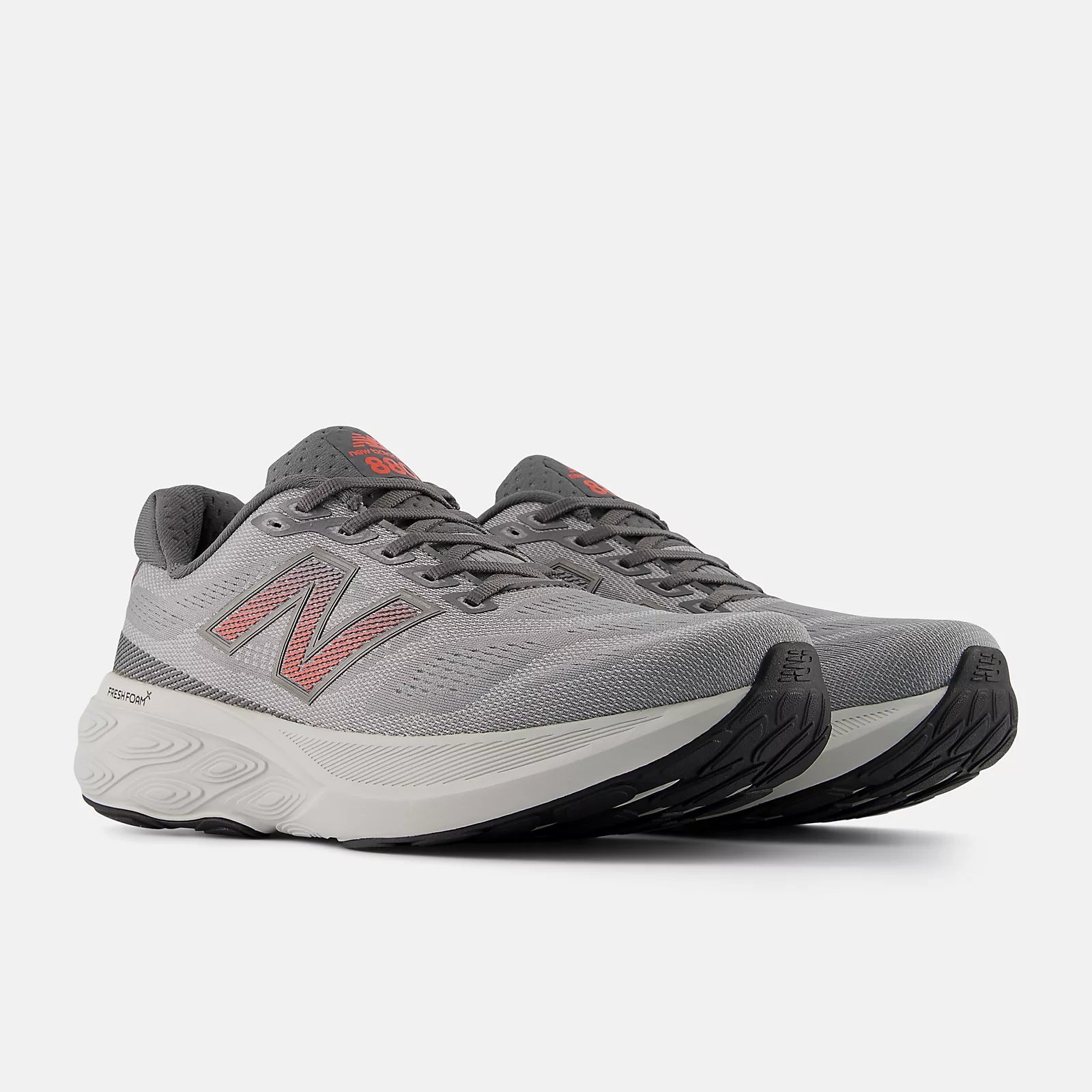 Slate Grey With Reflection And Urgent Red