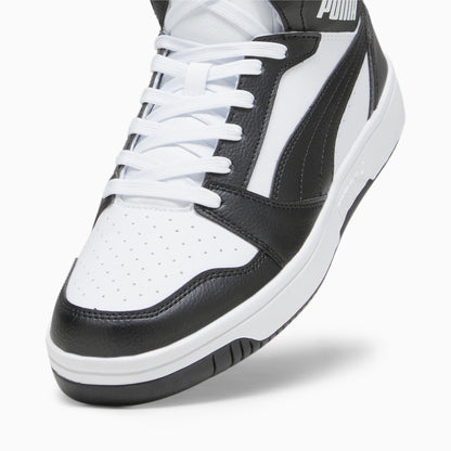 PUMA White-PUMA Black-Shadow Gray-PUMA White