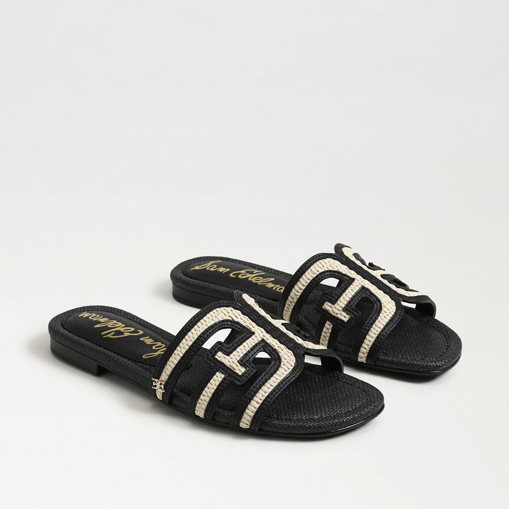 Black Linen Faux Raffia