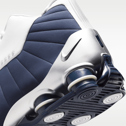 White/Metallic Silver/Midnight Navy