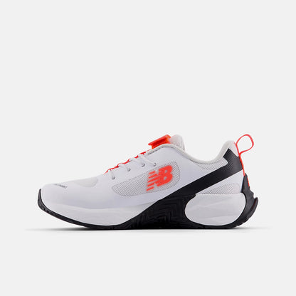 White With Urgent Red And Black