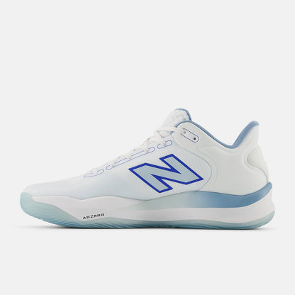 Nb 103 White With Blue Gemstone And Frosted Glass