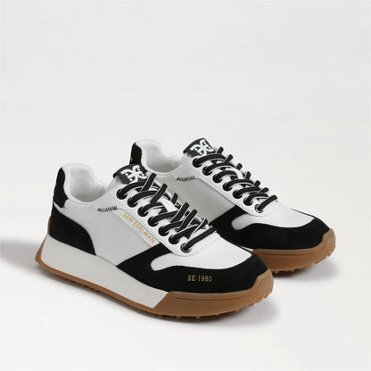Black Suede/ White Nylon