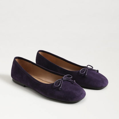 Deep Violet Suede Leather