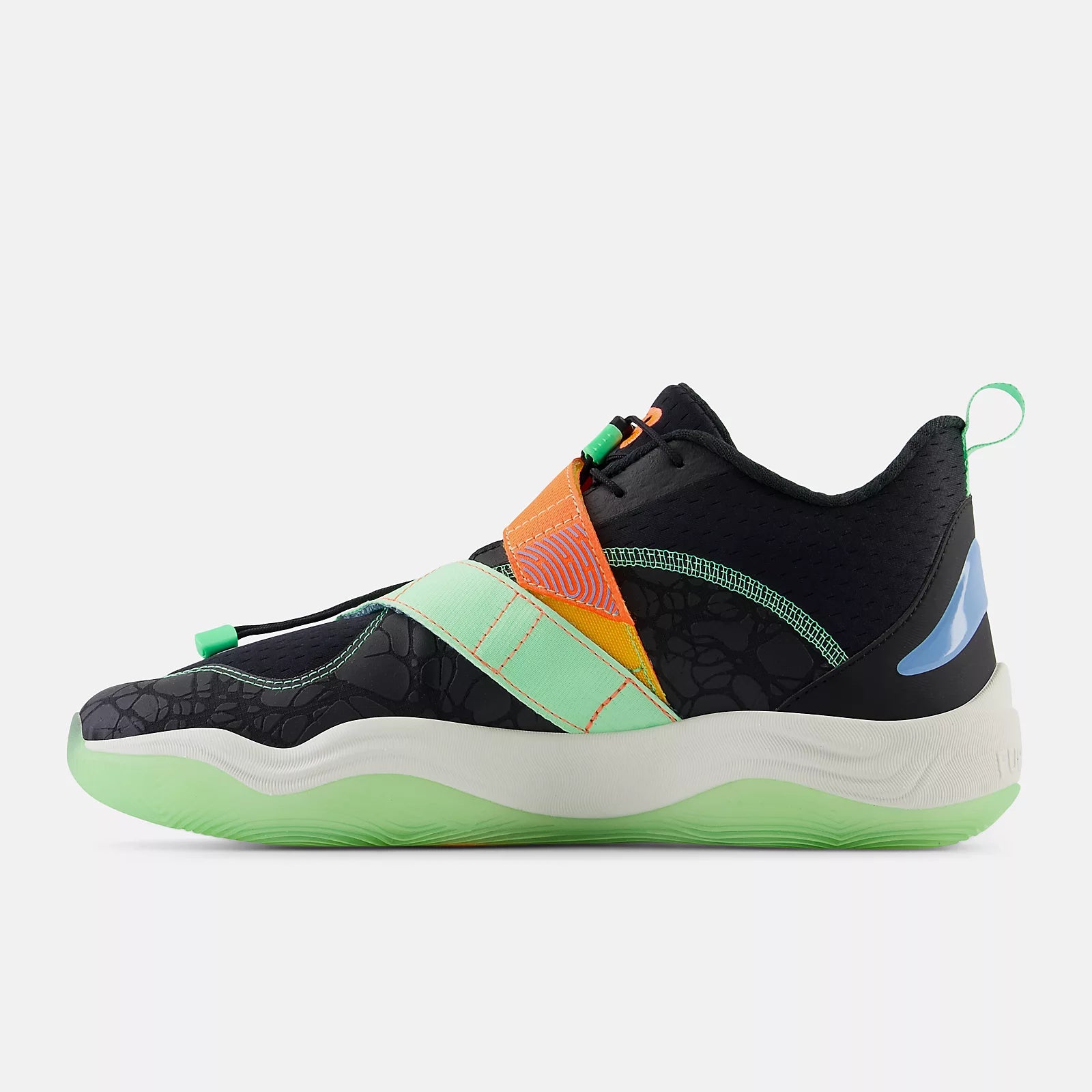 Black With Neon Dragonfly And Electric Jade