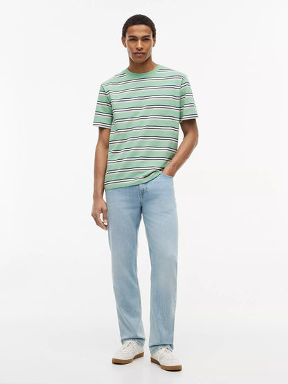 Cut Grass/Navy/White Stripe