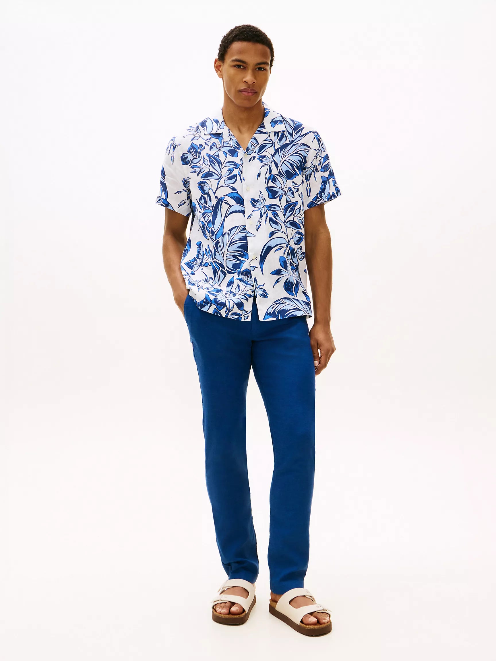 White/Blue Print