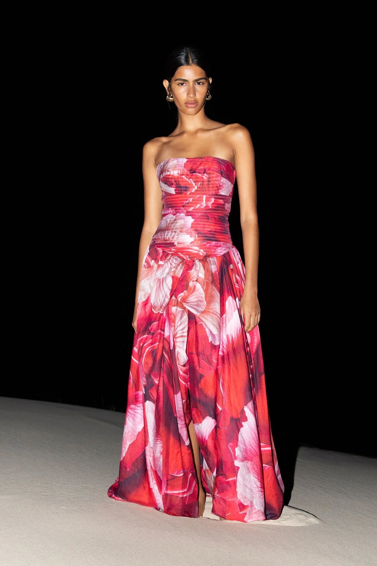 PRISMATIC FLORAL RED