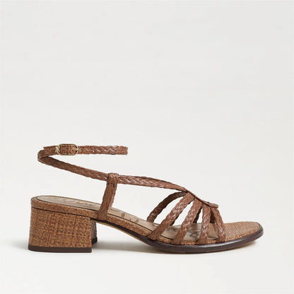 Rich Cognac Faux Raffia