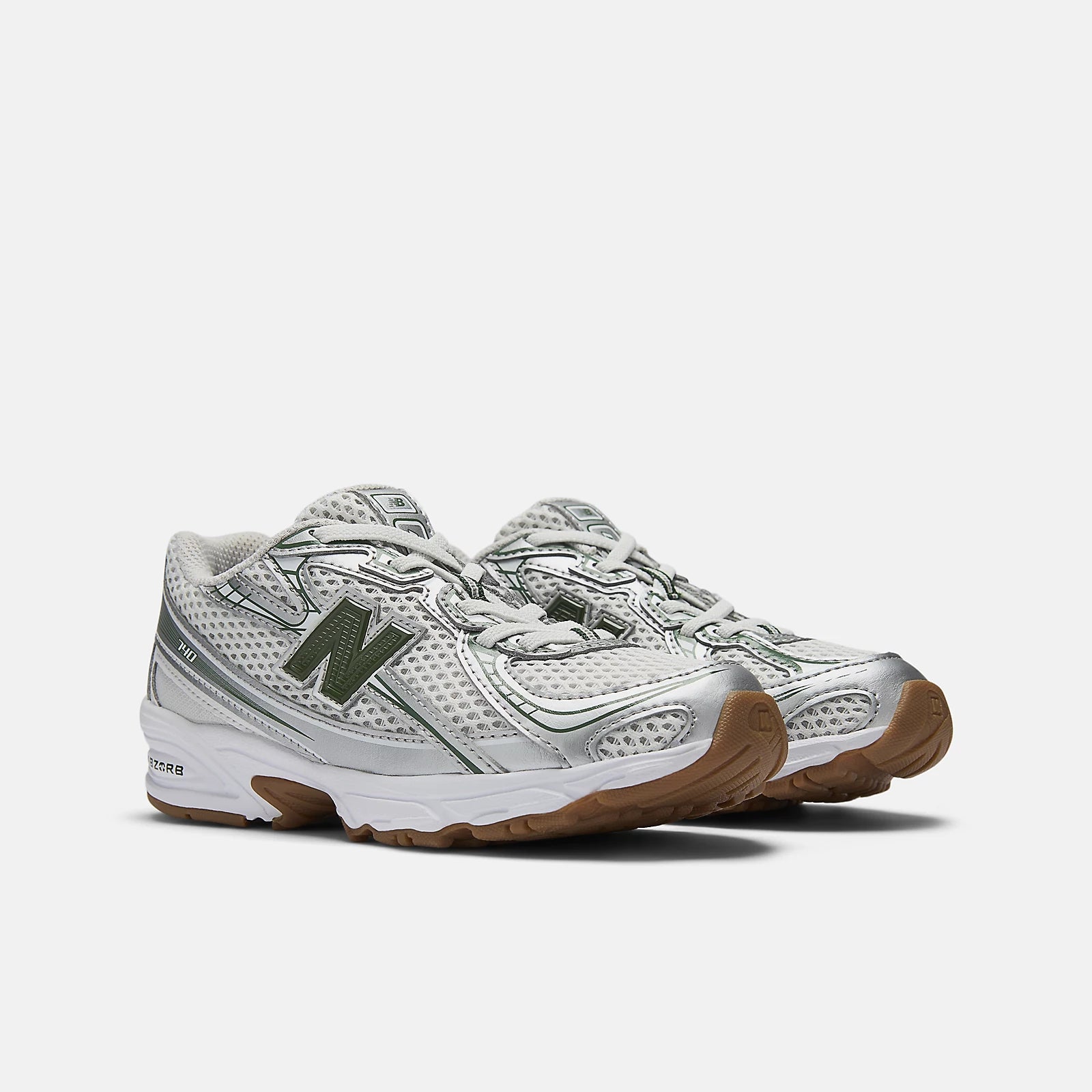 Silver Metalic With Dark Alpine Green