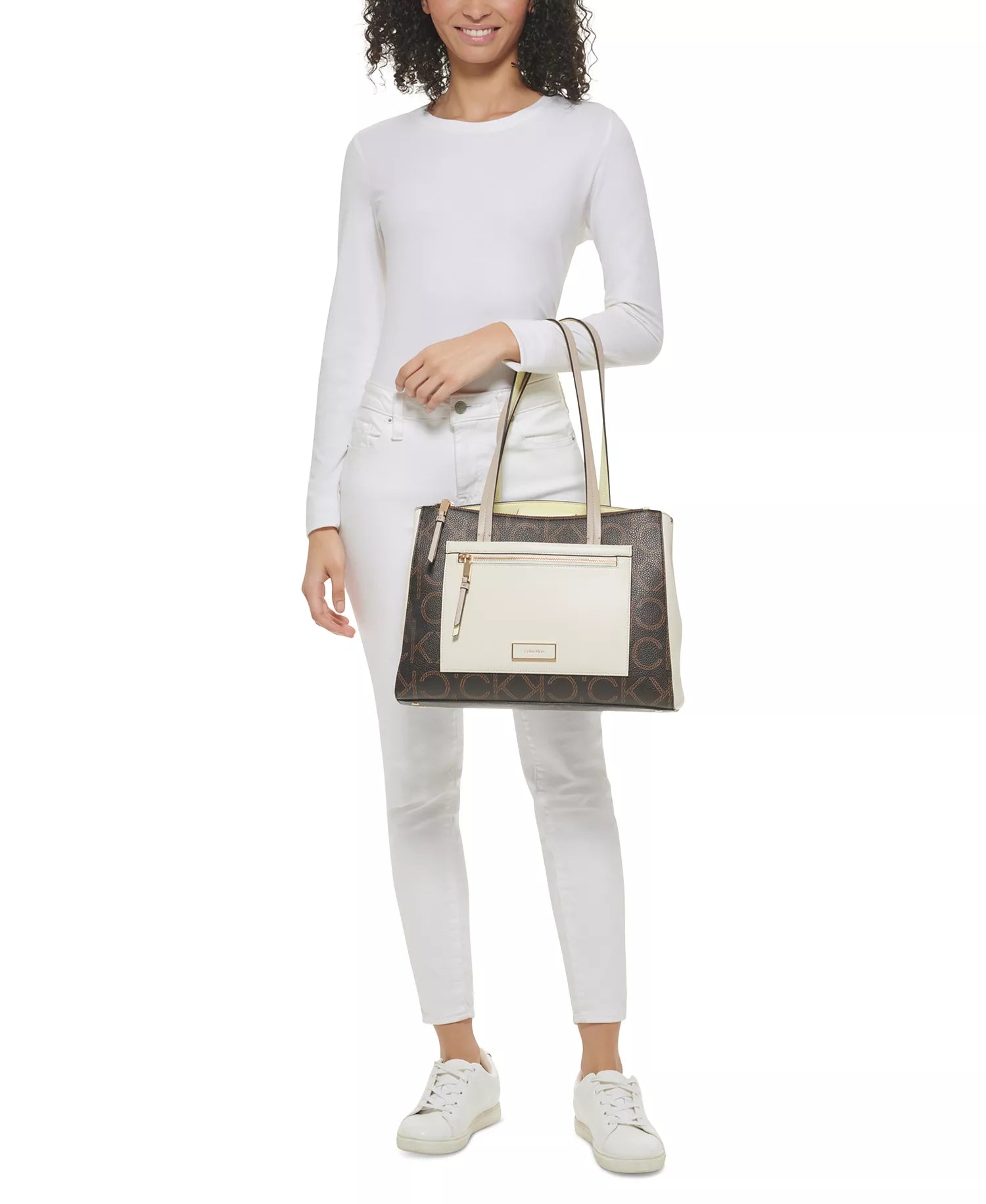 Brown Khaki/Caramel/White