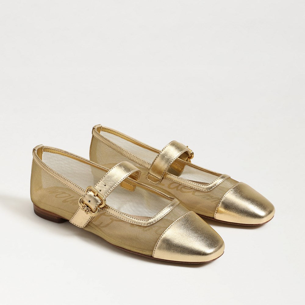 Miranda Gold Mesh/Leather