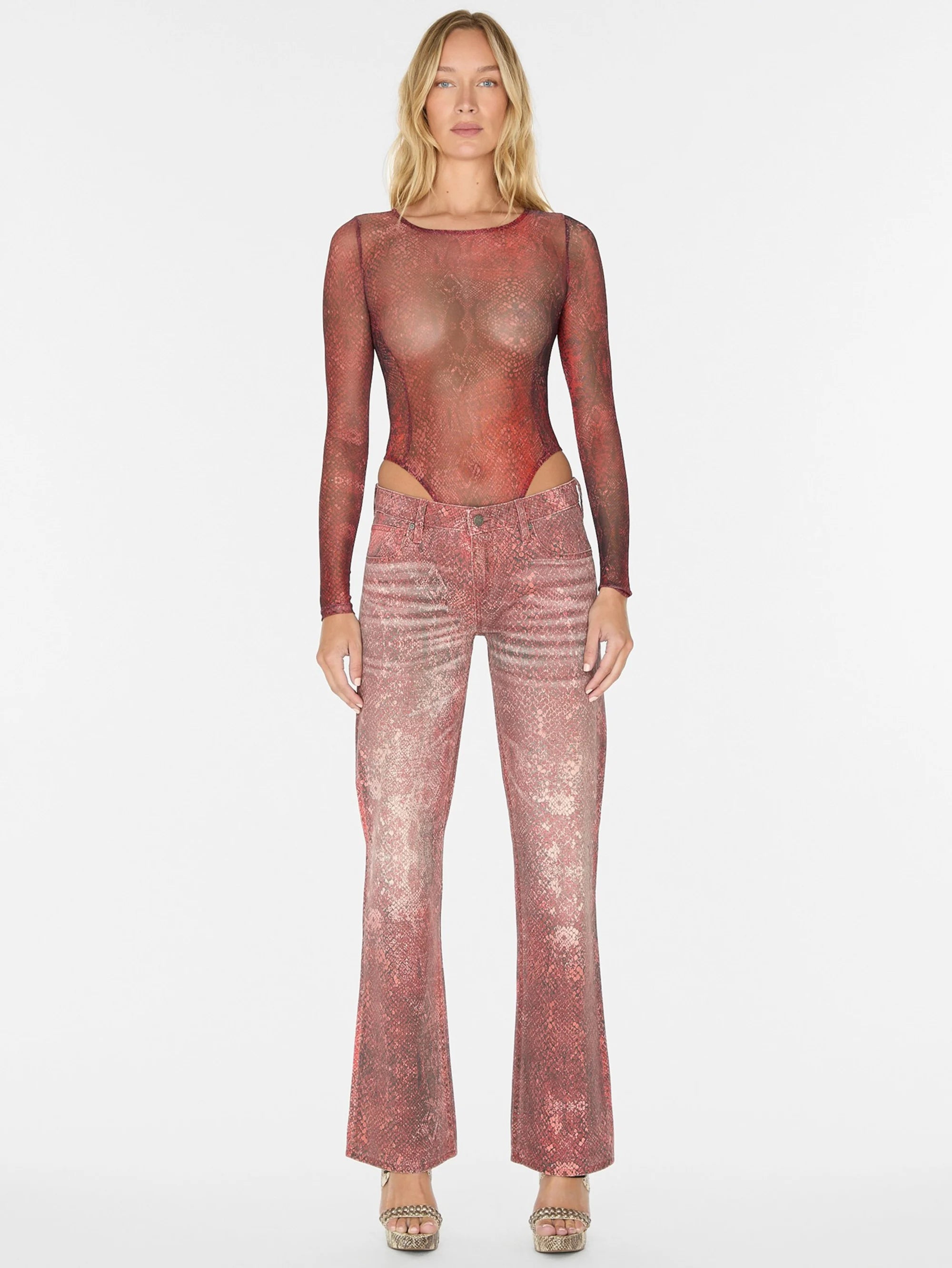 Printed Mesh Petite Syrah