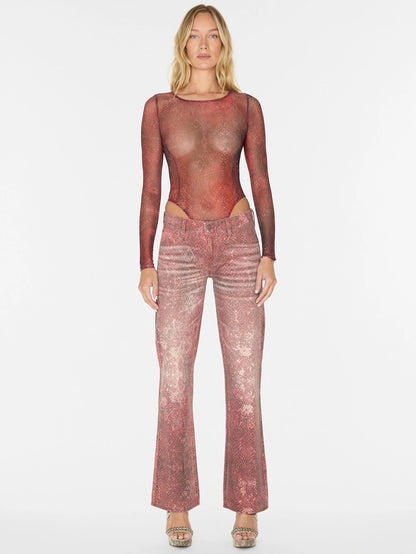 Printed Mesh Petite Syrah