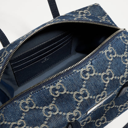 denim azul oscuro con GG