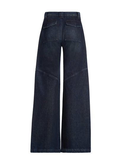 Gusa Sanded Dark Indigo W