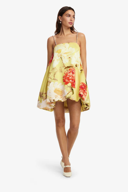 Peony Print in Yellow