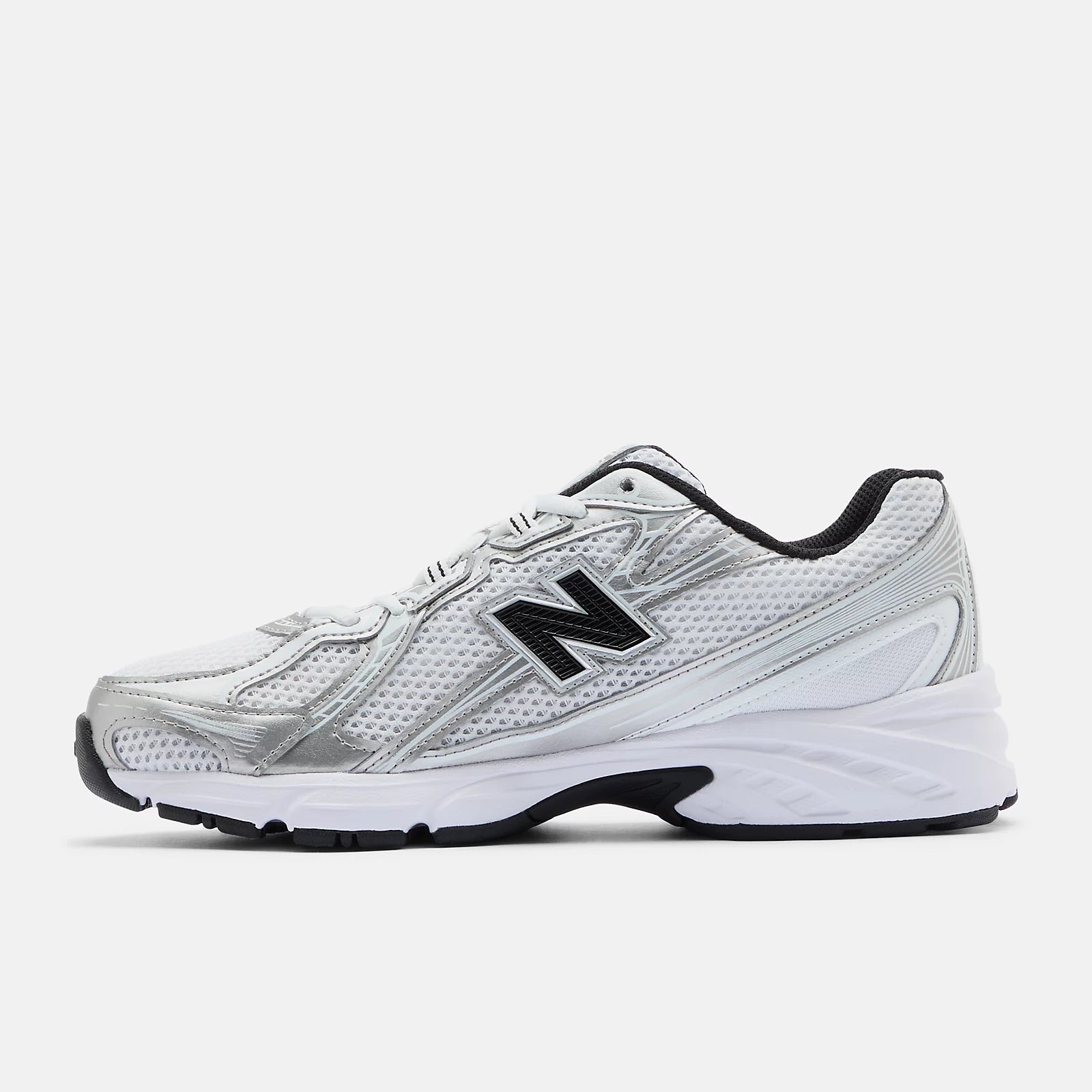 White With Metallic Silver 877 C And Black