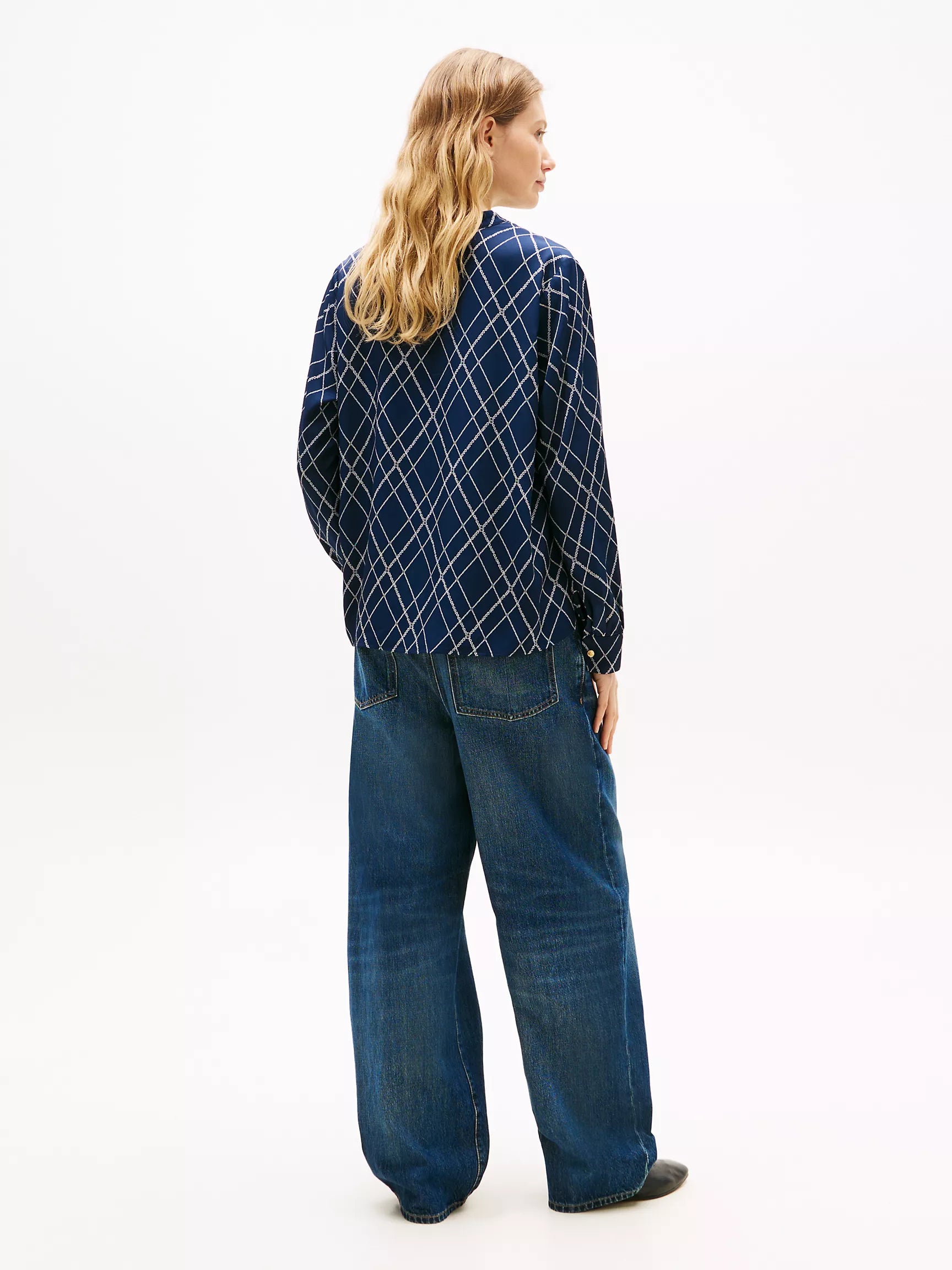 Argyle Print Navy
