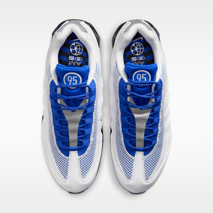 White/Black/Metallic Silver/Racer Blue