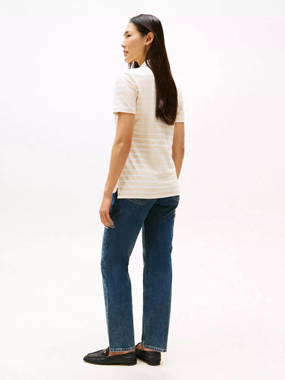 Beige Heather Multi Stripe