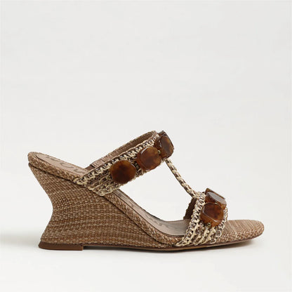 Twany Tan Multi Faux Raffia