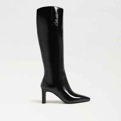 High Polish Black Leather