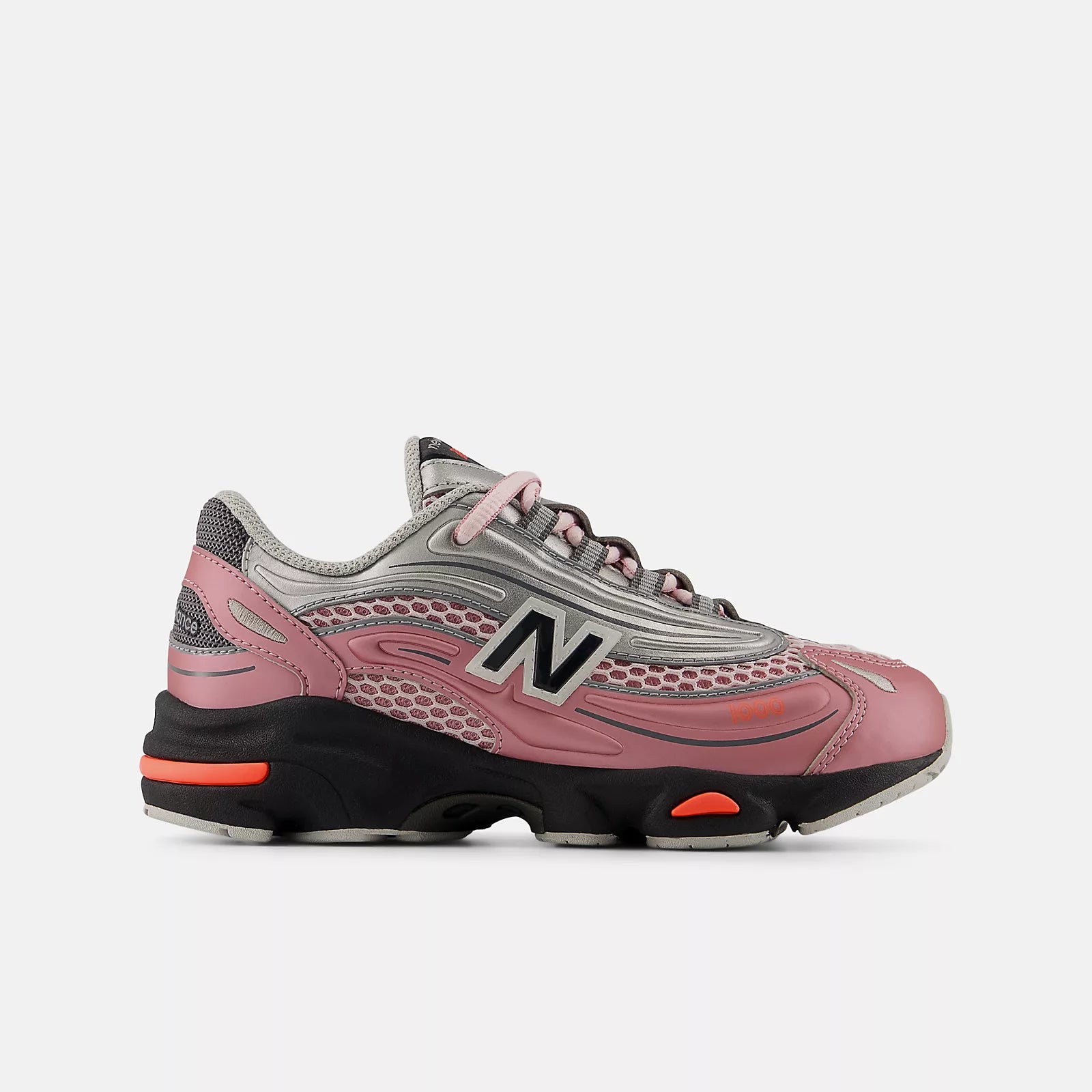 Pink Taffy With Silver Metallic And Urgent Red