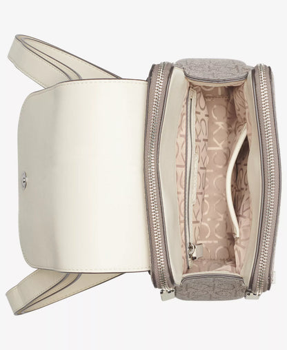 Almond Taupe/White